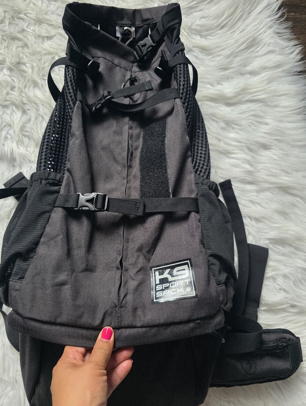 K9 Sport Sack Black Hands-Free Dog Carrier Backpack
